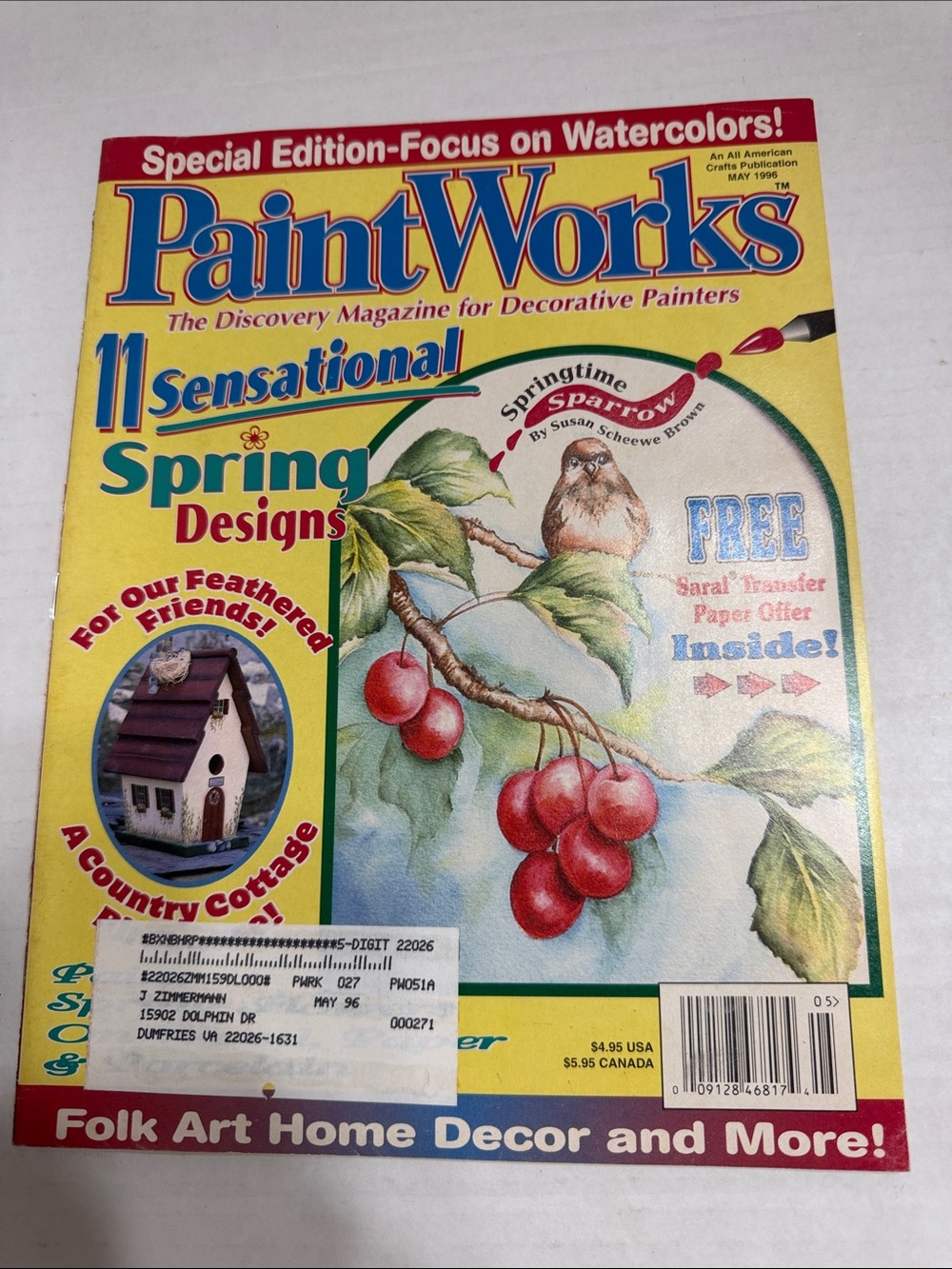 PaintWorks Vintage May 1996 Magazine - Yellow Cover Special Edition